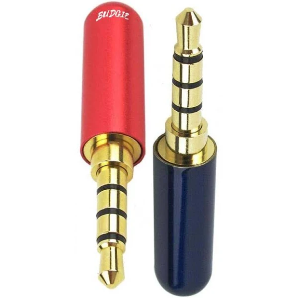 2pcs 3.5mm Metal Audio Jack Replacement Connector 2pcs 3.5mm Metal Audio Jack Replacement Connector