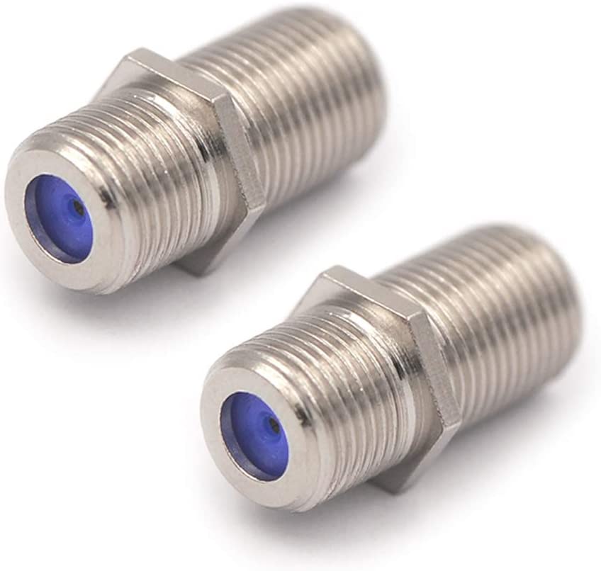 10X RG6 RG59 F Type Copper Female to Female Barrel Coaxial Coax Coupler RG6 Coaxial Cable Connector Or Jointor