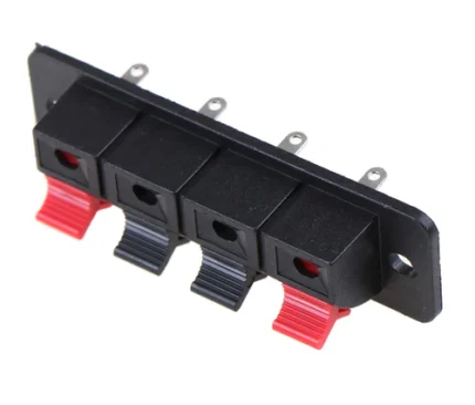 4 Position Jack Push In Audio Speaker Terminal Connector