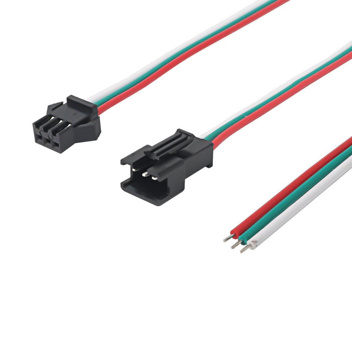 3 pin Male & Female JST Connector Lock Type 3 wire 1 Pair 3 pin Male & Female JST Connector Lock Type 3 wire 1 Pair