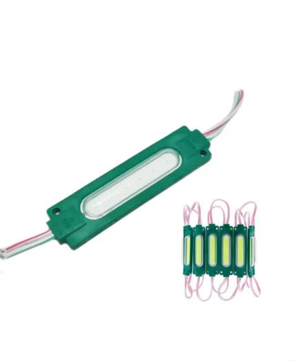 1 Pcs Green DC 12V 2W Small Tube COB High Brightness Waterproof Injection Module With Diffuser