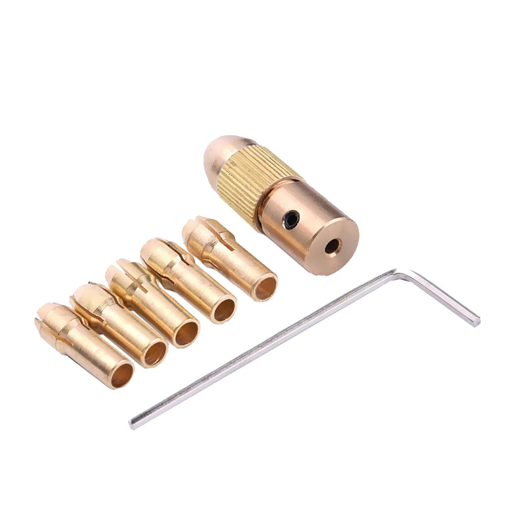 7Pcs Mini Drill Collet Set for 2.35mm Shaft Toy Motor (0.5-3mm Range) 7Pcs Mini Drill Collet Set for 2.35mm Shaft Toy Motor (0.5-3mm Range)