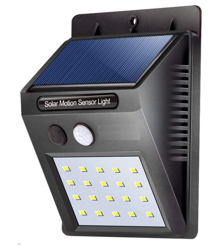 Motion Sensor Night Light 20 LEDs Bright for Outdoor/Garden Wall (Pack of 2)