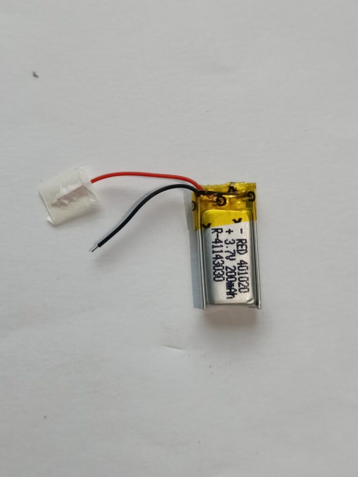 3.7v 200mAH Lithium-Ion Battery For Drone Or Neckband ( 4*10*20mm )