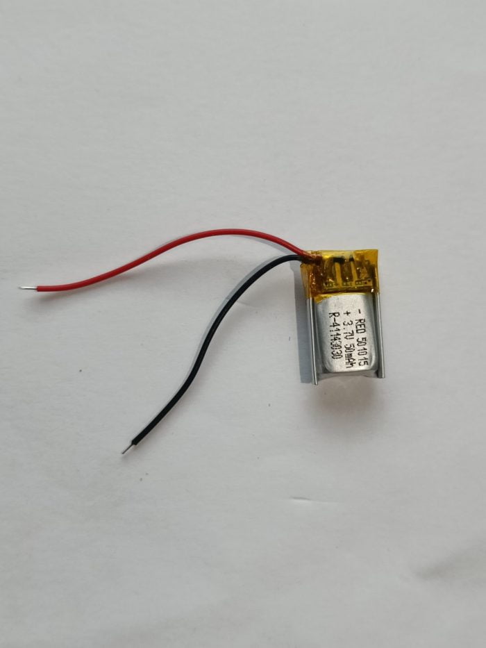 3.7v 50mAH Lithium-Ion Battery For Drone Or Neckband ( 4*10*17mm )