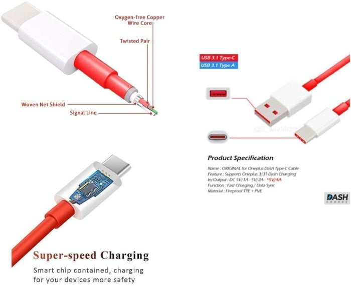 USB Type C Charging Data Cable 65 Watt