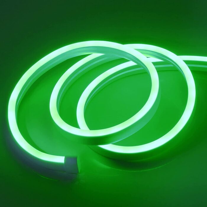 12 Volt Neon Light Green Flex LED Strip 5 Meter