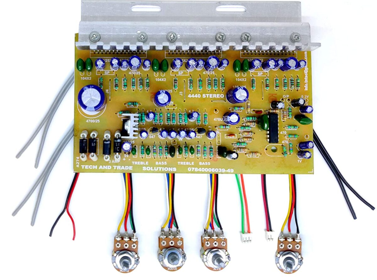 4440 Triple IC Based DIY Home Theater Audio Amplifier Circuit Board Bare Circuit Kit