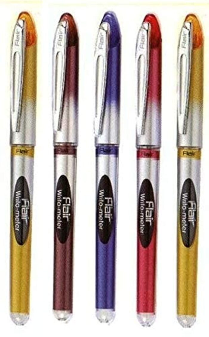 Flair writometer ball pen Blue ink pack of 5 pens