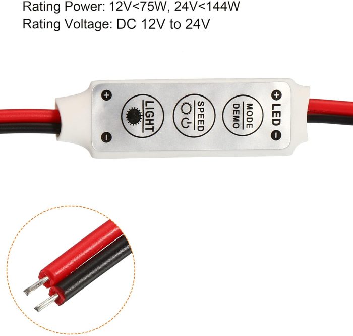 4V-24V Single Led Strip Dimmer Controller LED Blinker