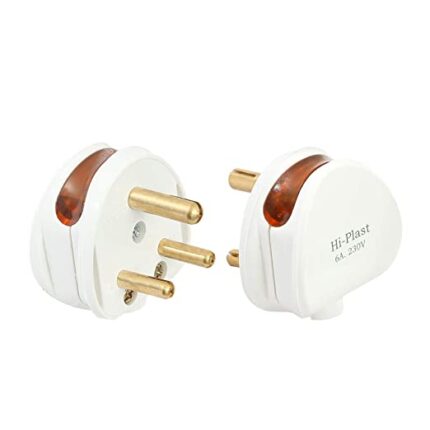 Polycarbonate 6 A 3 PIN Plug Top with LED Indicator