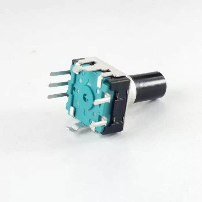 100K 360 degree Rotary encoder potentiometer D shape shaft handle 5 pins M274