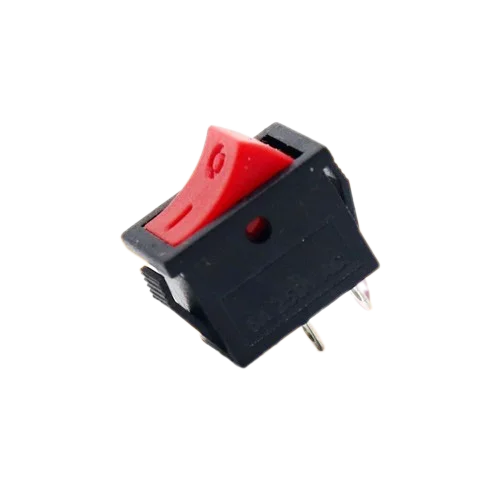 KCD 002 6A 250V AC 2 pin SPST red color mini plastic rocker switch