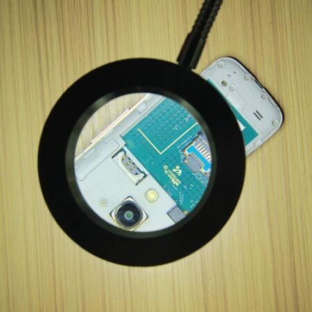 Magnifying Lence Big Size with Flexible Stand and Tube Light