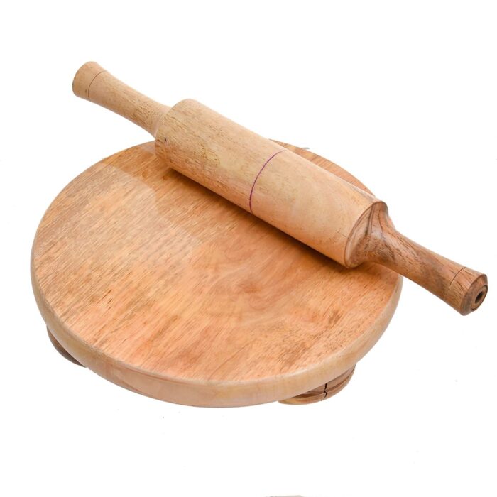 Mango Wood Chakla / Roti Maker / Rolling Board / Chakla with Belan (9Inch)