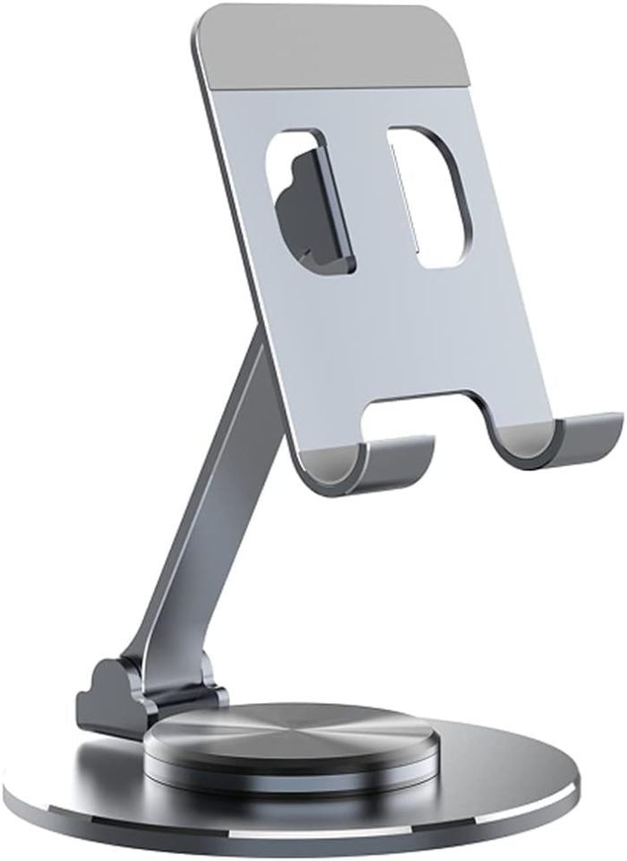 Aluminium Adjustable Mobile Phone Foldable Holder Tabletop Stand By Licate