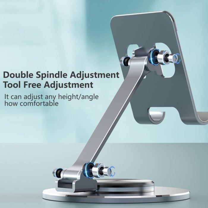 Aluminium Adjustable Mobile Phone Foldable Holder Tabletop Stand