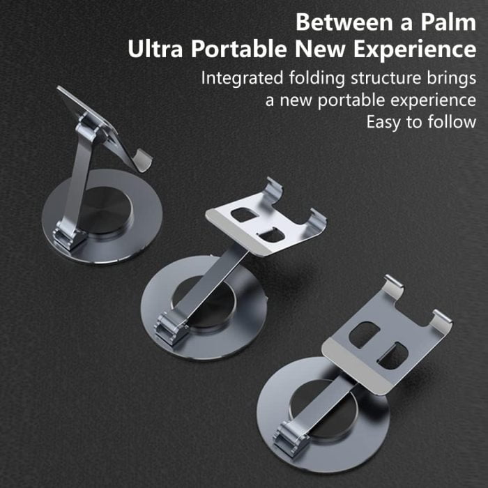 Aluminium Adjustable Mobile Phone Foldable Holder Tabletop Stand