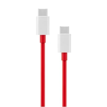 The updated OnePlus Warp Charge Type-C Cable blends a new Type-C to Type-C design with the same uncompromising performance. Embracing the signature One Plus red and white colors, the meticulously designed, slim cable is compact and tangle-free, delivering steadfast durability and reliability. Wrapped in premium silicon coating, the internal cabling comprises high-grade copper and nickel for smooth, efficient and safe power delivery to your One Plus phone. Reversible Type-C connectors utilize a separate injection process further strengthening connector pins. Enjoy up to 65W of Warp Charge speed* (max output: 6.5A at 10V). Combining premium materials and smart design, the cable prevents damage to your favorite OnePlus devices. Power through your day with ultra-fast charging anywhere: at home, in the office, or on the road. Universal Charging Powerhouse: Ditch the cable clutter! This multi-functional marvel boasts Type-C, seamlessly powering your entire mobile arsenal - smartphones, tablets, headphones, cameras, and more. Note: This is a Type-C to Type-C cable. Before purchase please make sure that you're using an adapter with Type-C plug.