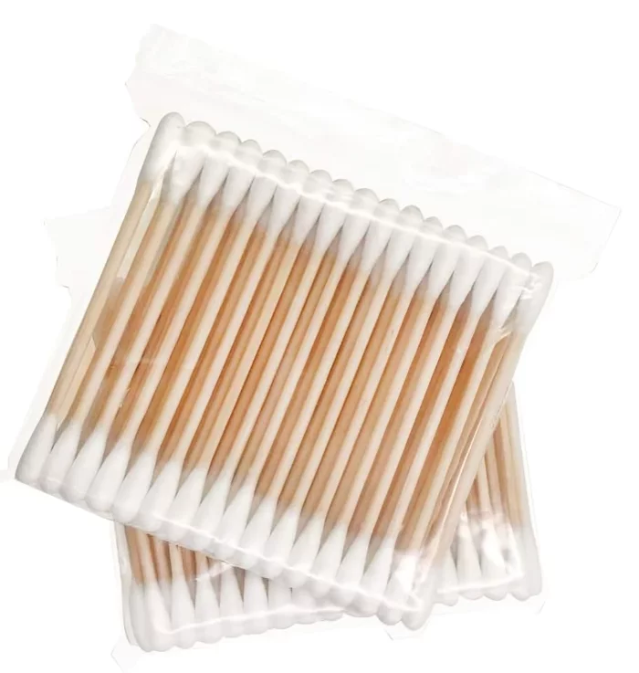 Licate Ear Cleaning Wooden Cotton Buds Swabs 100% Pure Cotton