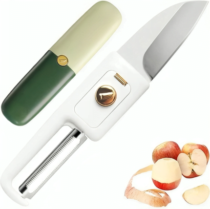 2 In 1 Portable Knife And Peeler for Kitchen Travel