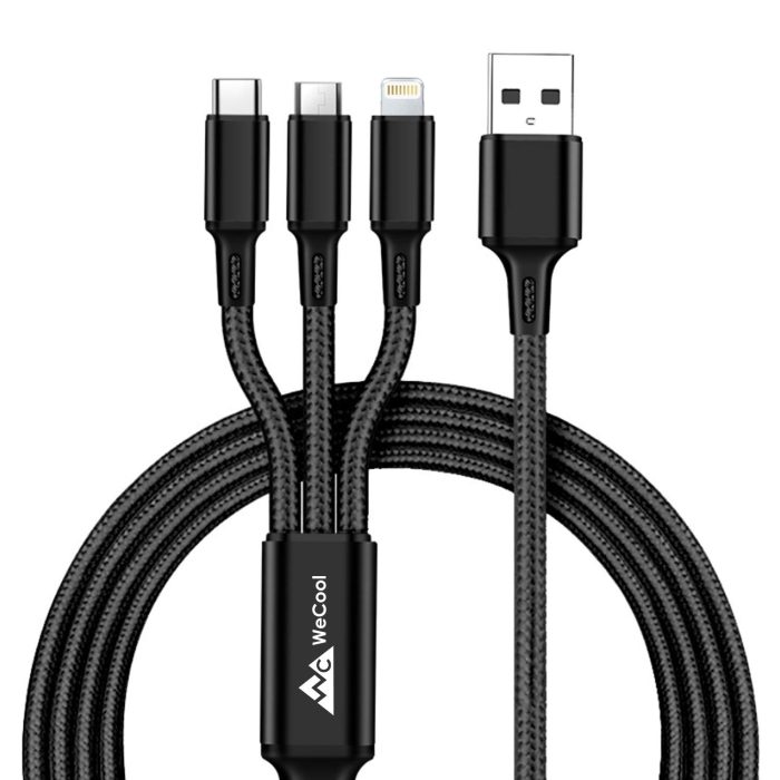 3 in 1 Nylon Braided Charging Cable