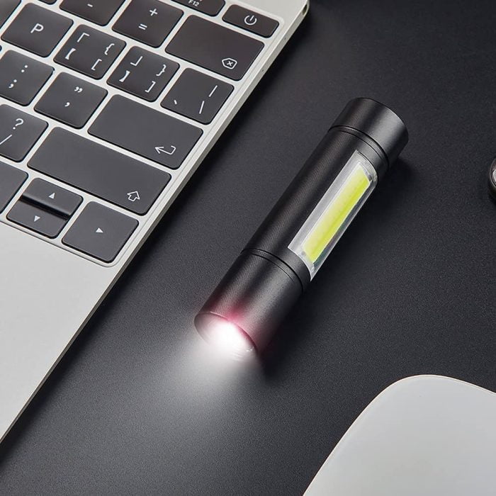 MZ M212 Mini Pocket Rechargeable LED Metal Torch