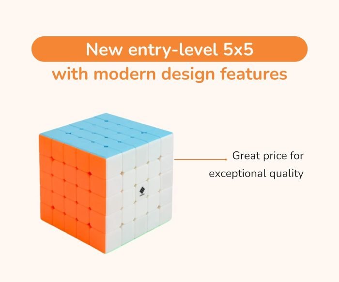 5X5 Cube Stickerless Speed Cube Magic Cube Puzzle