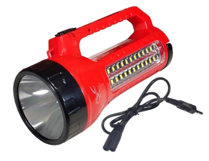 Rechargeable 15W Hi-Power Laser LED and 24 Hi-Bright SMD Long Range Emergency Torch