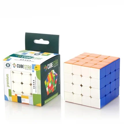 4X4 Speed Cube Puzzle for Kids & Adults, Sticker Less Speed Cube