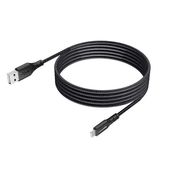 Usb A To Lightning Pvc Molded Nylon Mfi Certified Charging Cable