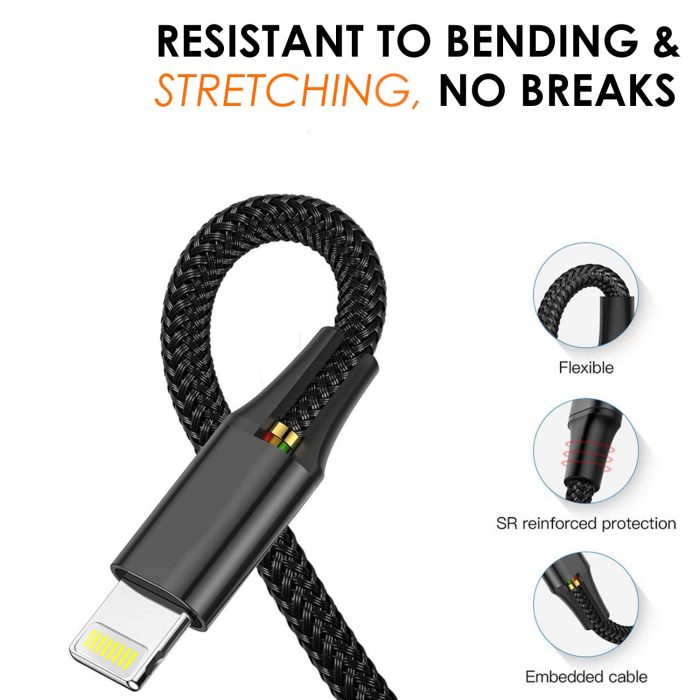 3 in 1 Nylon Braided Charging Cable