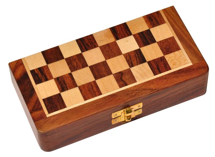 Wooden Handmade Foldable Magnetic Chess Board