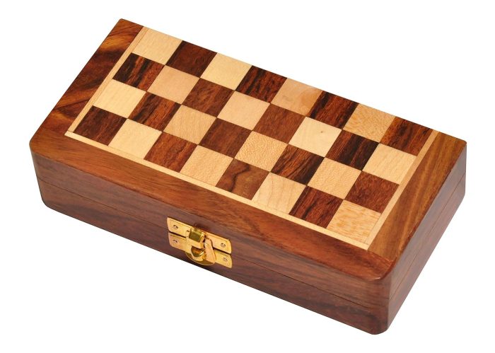 Wooden Handmade Foldable Magnetic Chess Board