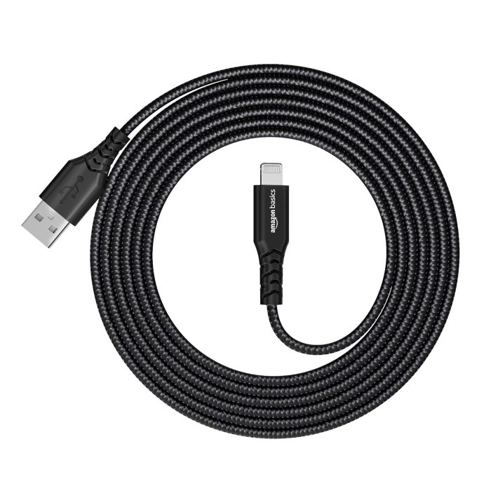 Usb A To Lightning Pvc Molded Nylon Mfi Certified Charging Cable