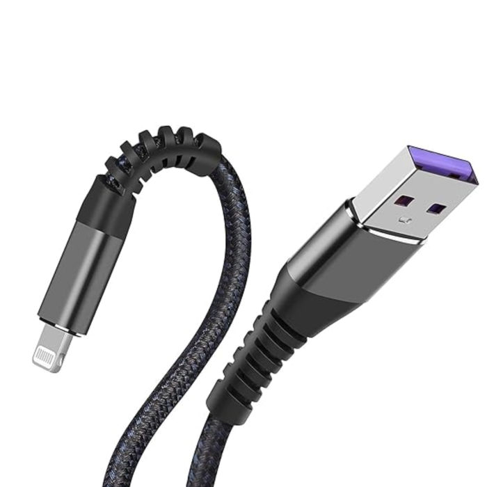 Usb A To Lightning Pvc Molded Nylon Mfi Certified Charging Cable