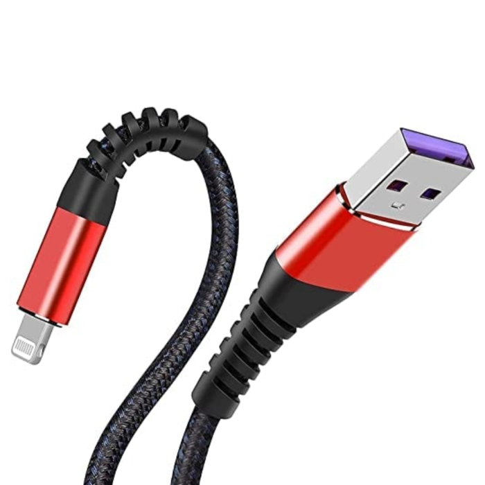 Usb A To Lightning Nylon Braided Cable For Iphone 1 Meter