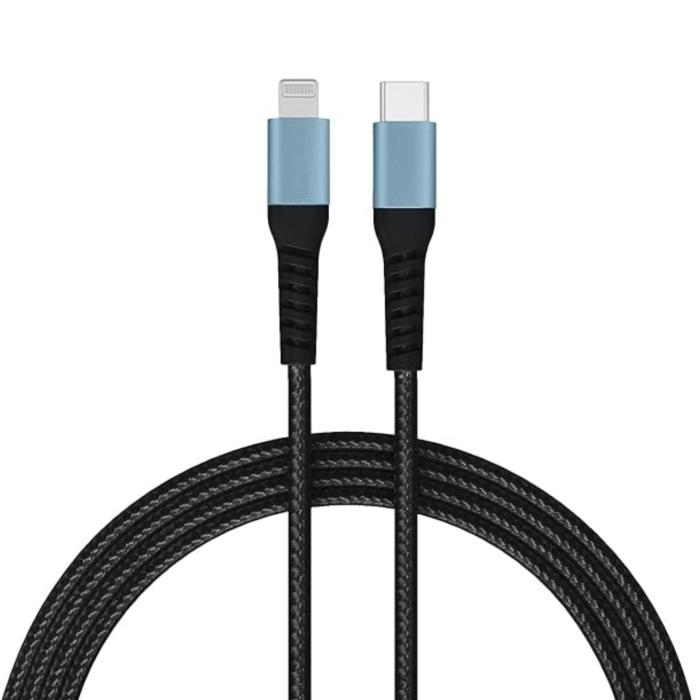 Lightning To Tppe C Cable Durable Nylon Braided Data Cable