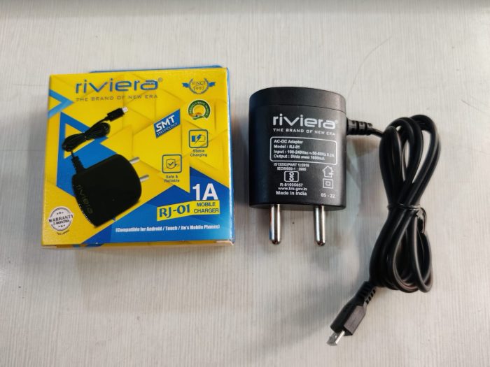 Rivera 1 Amp Adaptor Charger Micro USB For Keypad Phone