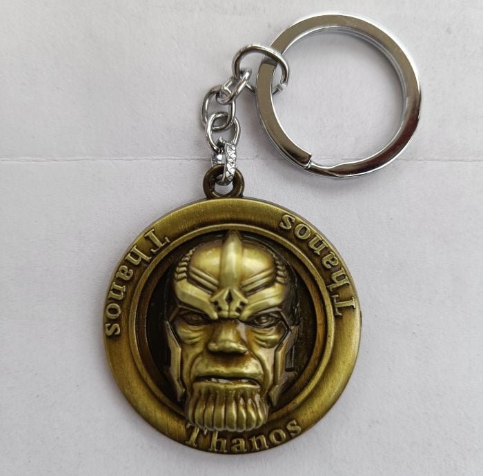 Avengers Thanos Face Rotating Keychain Locket