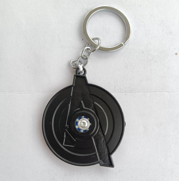 Avengers Metal Spider Logo Rotating Keychain Locket