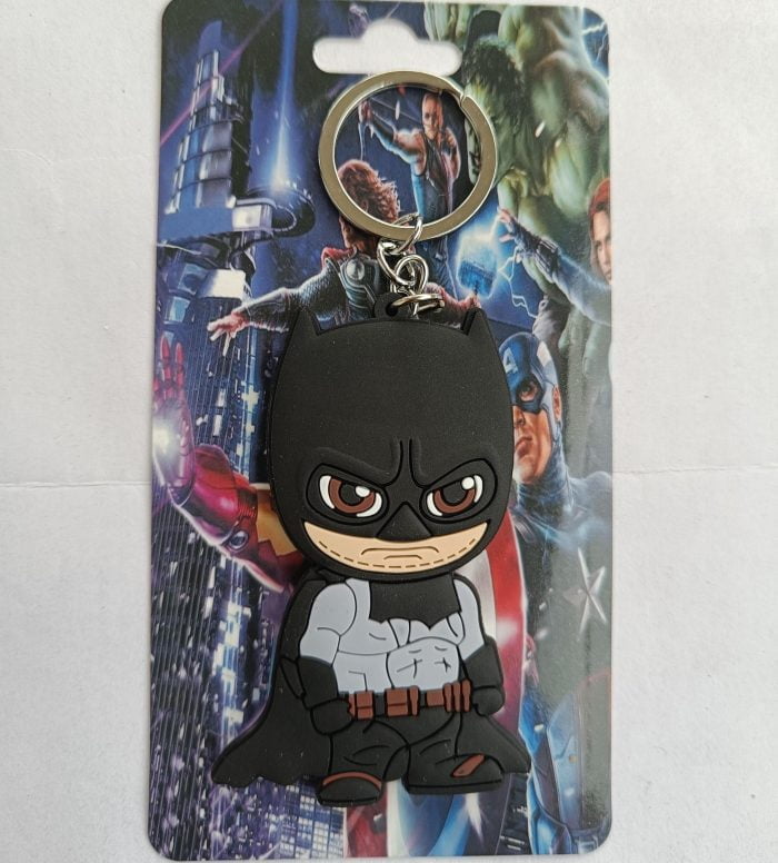 Cute Batman Rubber Keychain Locket