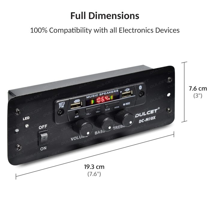 Dulcet High Power Mini Mp3 Player For Car DC-M10X