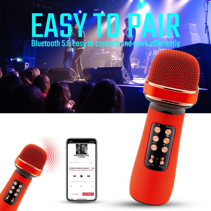 Singing Mike Wireless Bluetooth Rechargeable Karaoke Speaker