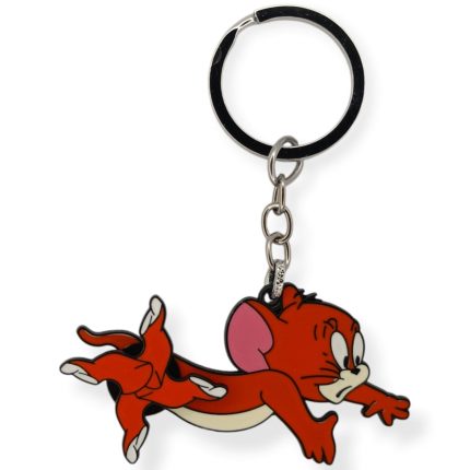 Tom And Jerry Cartoon Leg Spinning Rotating Metal Keychain Locket