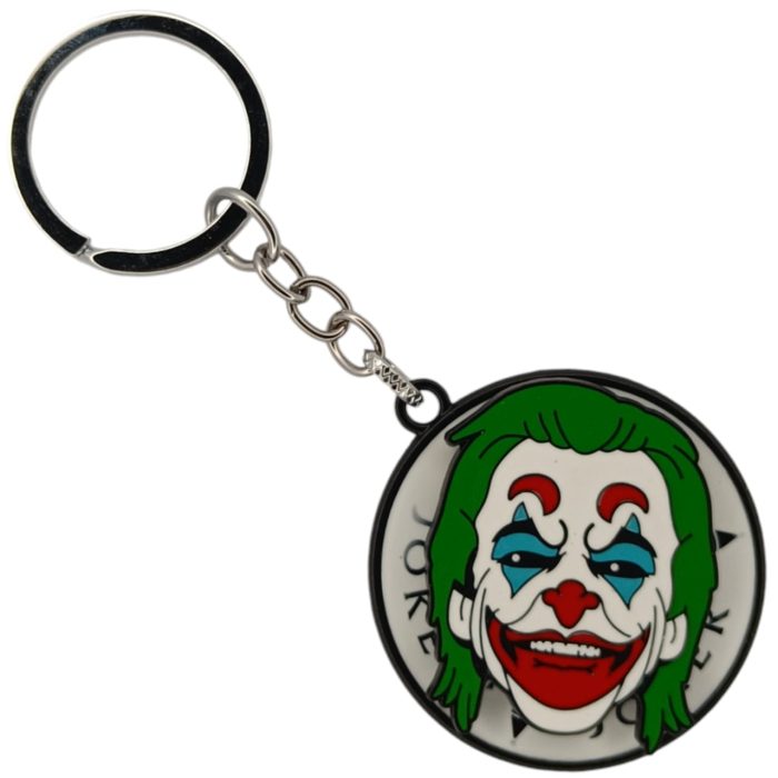 Batman Movie Villain Joker Spin Rotating Metal Keychain Locket 2