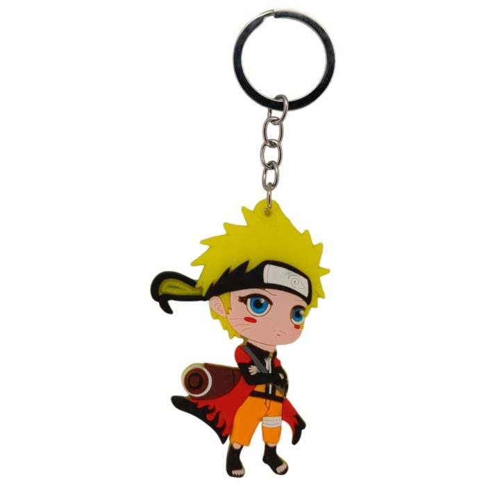 Anime Naruto Uzumaki Rubber Keychain Locket