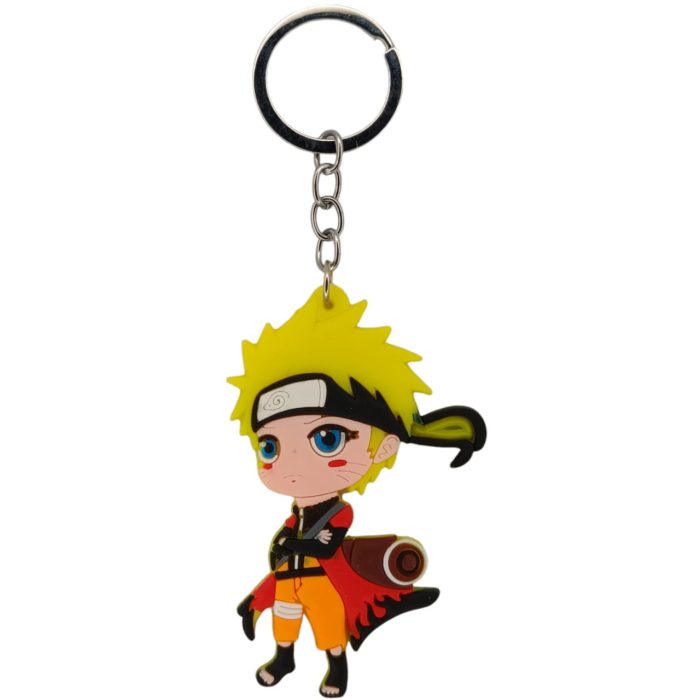 Anime Naruto Uzumaki Rubber Keychain Locket