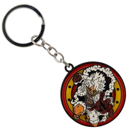 Anime Loofy One Piece Spinning Rotating Metal Keychain Locket 2