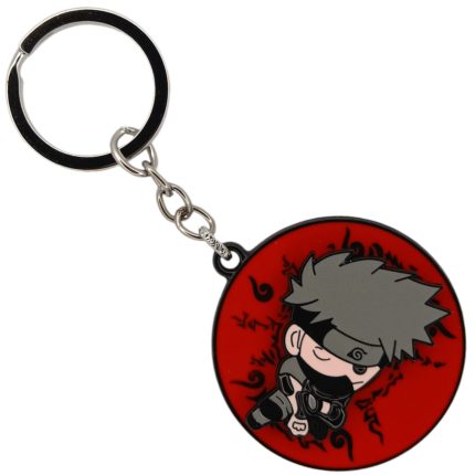 Anime Naruto KAKASHI Spinning Rotating Metal Keychain Locket